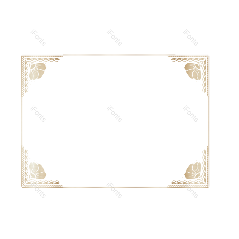 边框图片,欧式元素,金属PNG,渐变免抠素材